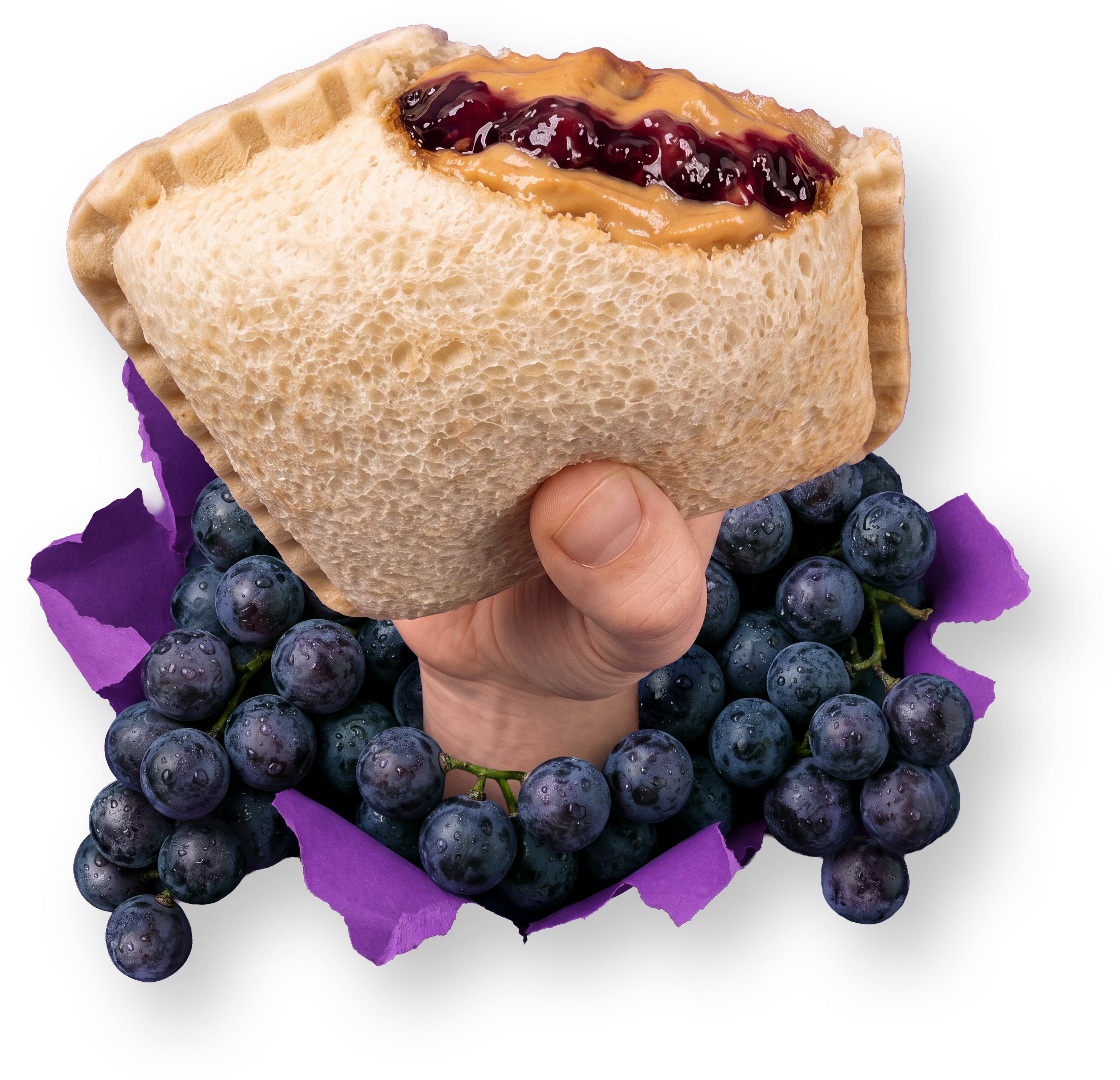 Welch's Real PB&J held in hand
